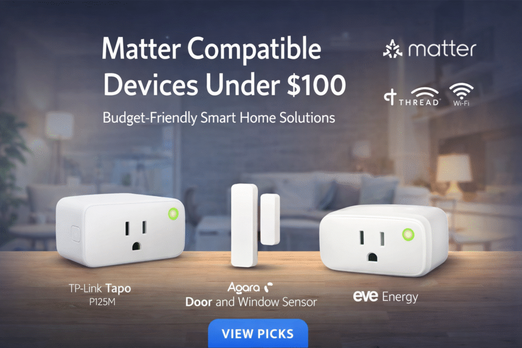 Best Matter Devices Under $100 for Renters (No Hub, No Drill)
