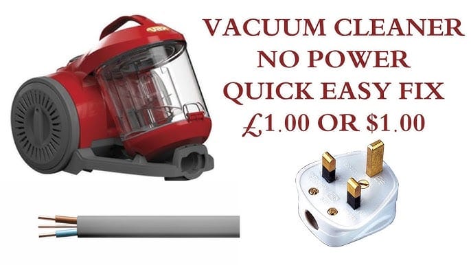 How To Fix A Vacuum That Won't Turn On - Quick Easy Fix For Under Β£1.00 or $1.00